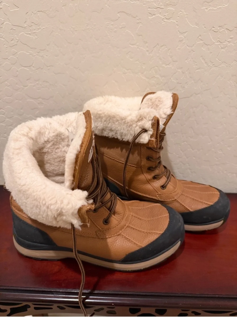 UGG Women’s Adirondack 111 Waterproof Boots in Chestnut sz 10